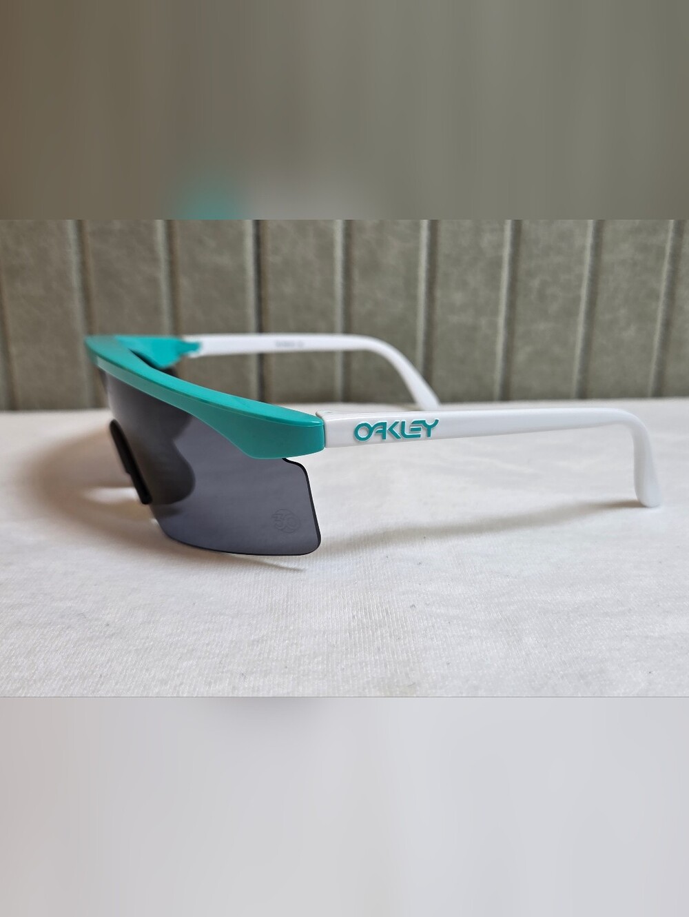 Oakley Razor Blades Heritage Sunglasses OO9140-11 Seafoam/Grey - Picture 4 of 10